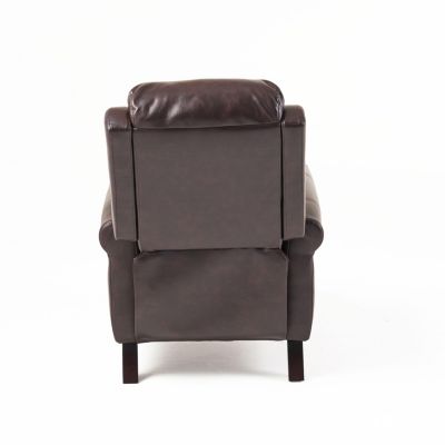 Memphis PU Leather Club Chair, Espresso Finish