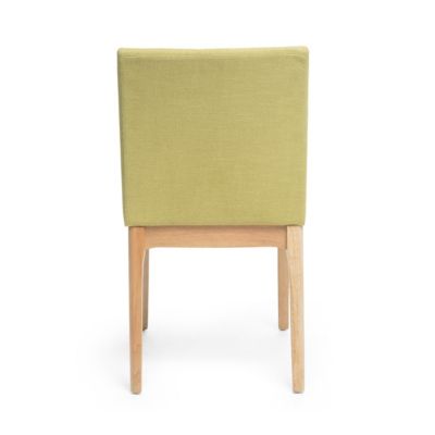 Contemporary Upholstered Dining Chairs with Rubberwood Legs (Set of 2)