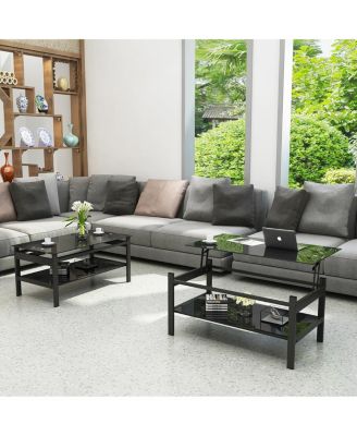 2-Layer Glass Coffee Table