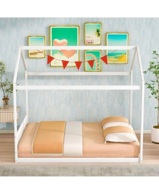 Streamdale Queen Size Wooden House Bed With Headboard