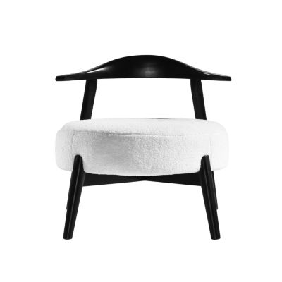 Streamdale Comfy Fabric and Birch Wood Accent Chair with Foam Cushion