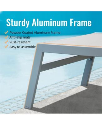 Streamdale 3-Piece Outdoor Aluminum Chaise Lounge Set