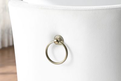 Velvet Upholstered Dining Chairs (Set of 2)