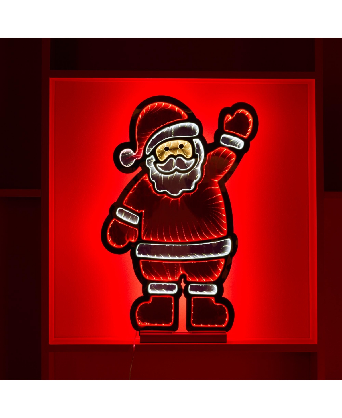 Slickblue Santa Infinity Light 22.5"H Acrylic Ul Plug Included