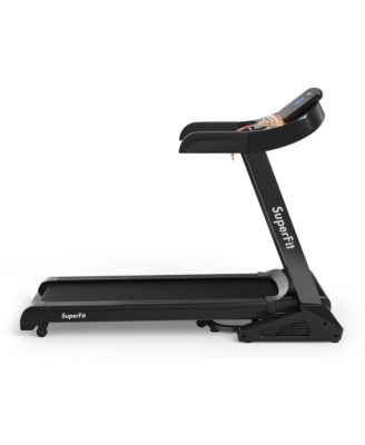 3.75HP Electric Folding Treadmill W/Auto Incline 12 Program APP Control