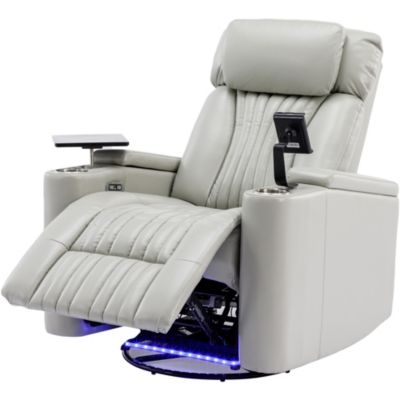  Power Swivel Recliner with Home Theater Features