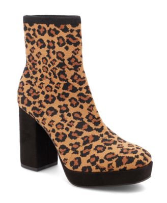 Macy's animal print booties hotsell