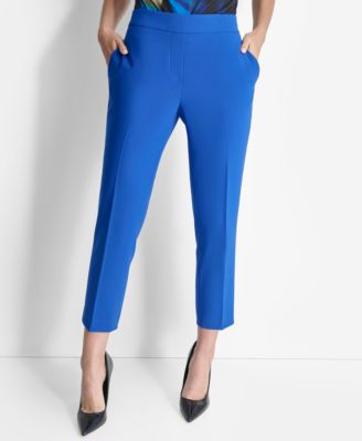 DKNY - Women's Elasticated-Back Slim-Leg Ankle Pants