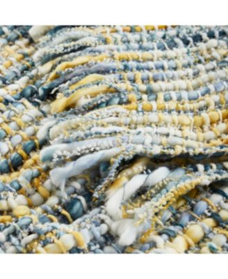 Chunky Hand Knit Throw Blanket, 50"x 70"