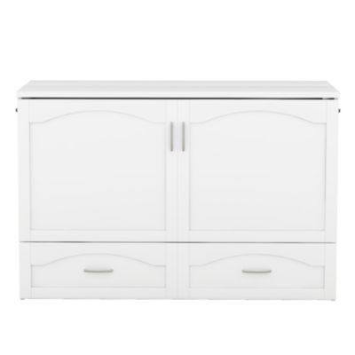 Queen Size Murphy Bed with USB Ports & Drawer