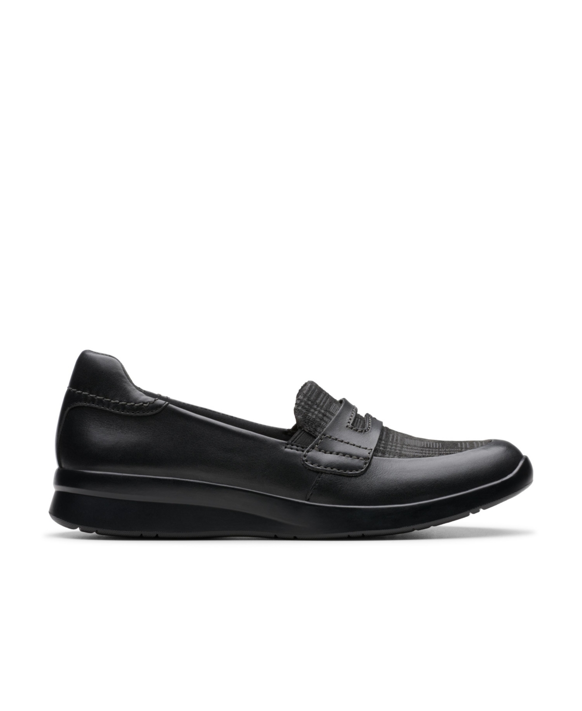 Clarks Ellowyn Penny In Black Leather