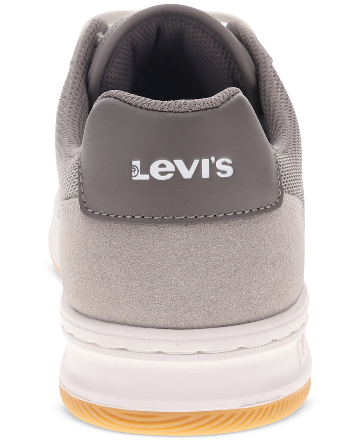 Levi's Men's Zane Low-Top Athletic Lace Up Sneakers -Charcoal