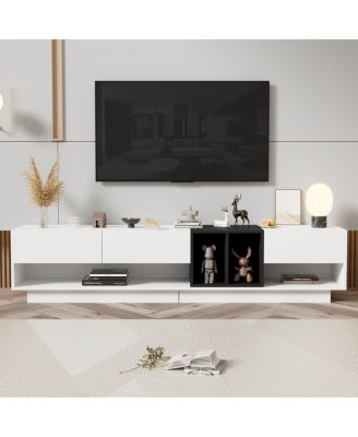 Stylish TV Stand with Perfect Storage for 80" TVs