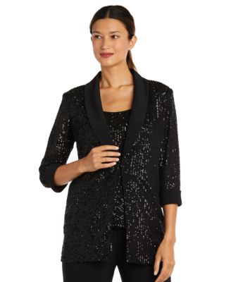 Women's Sequined Jacket, Sequined Top & Pants