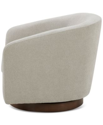 Solvie Fabric Swivel Chair, Created for Macy's