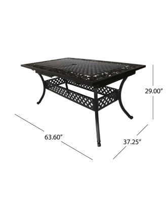 Phoenix Expandable Aluminum Dining Table