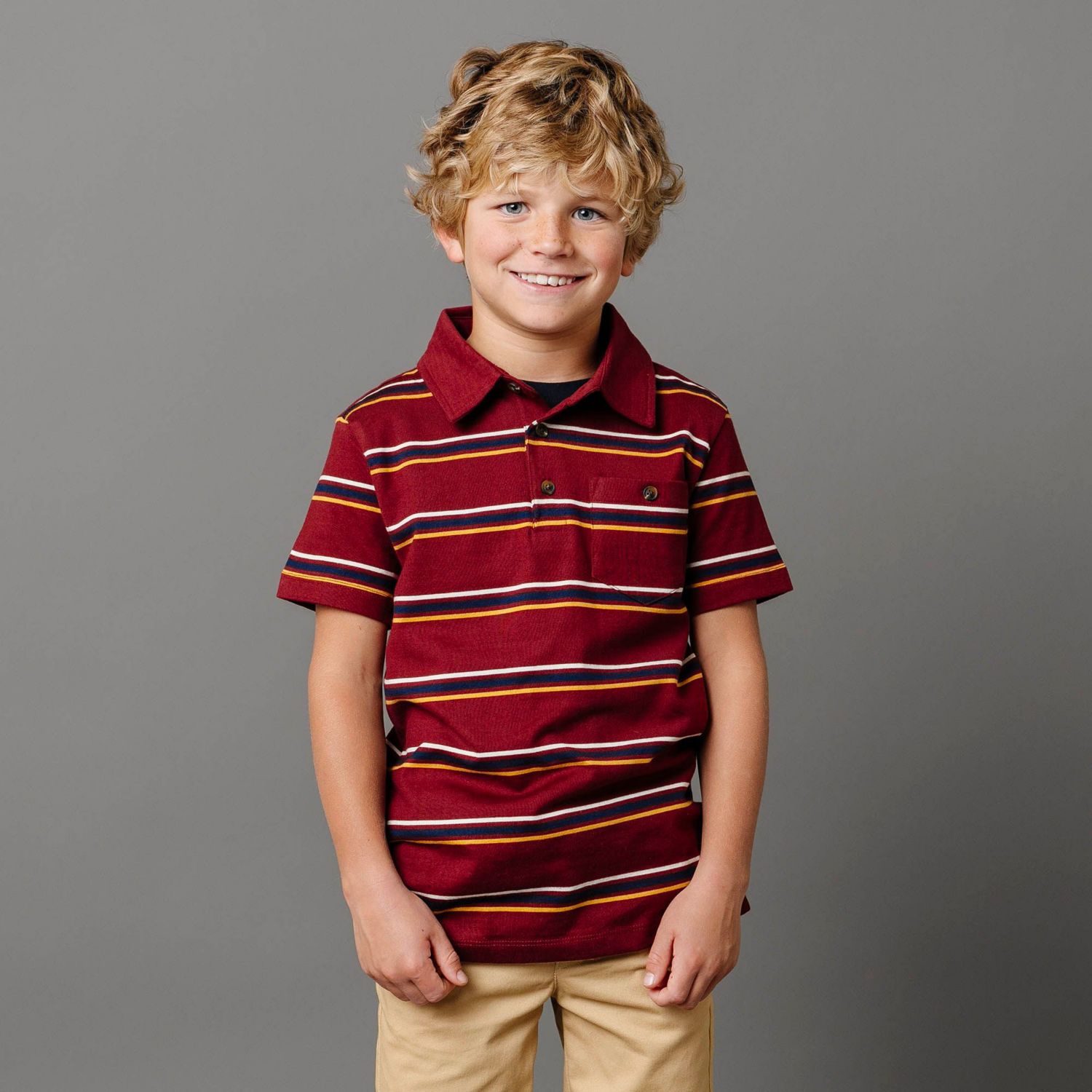 Hope and Henry Boys' Short Sleeve Jersey Polo - Kid