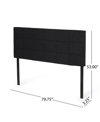 Streamdale Contemporary Tufted Waffle Stitch Adjustable Height Headboard