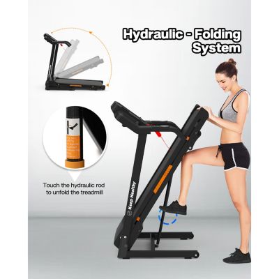 Streamdale Silent Treadmill with Space-Saving Design
