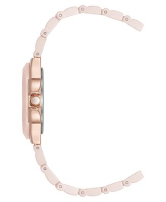 Women's Quartz Pink Ceramic Bracelet Watch, 30mm
