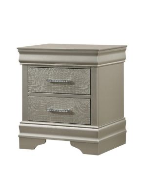 Streamdale Champagne Diamond-Tuft Nightstand