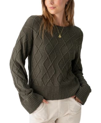 Sanctuary - Women's Coastal Cable Crewneck Sweater