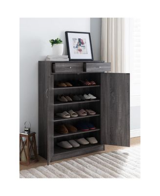 Streamdale Shoe Cabinet Distressed Grey