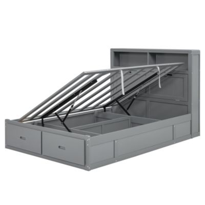 Streamdale Queen Hydraulic Bed w/ LED & Storage