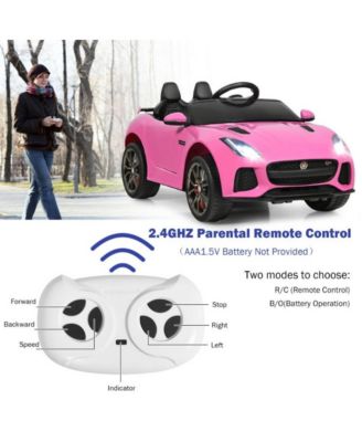 12V Jaguar F-Type SVR Licensed Kids Ride On Car