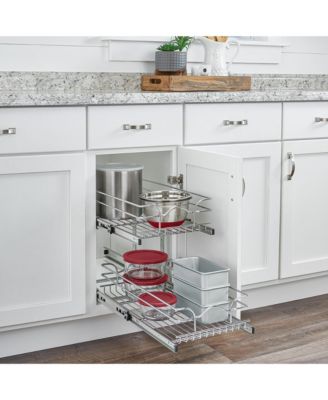Kitchen Cabinet Pull Out Shelf Organizer, 9 x 22 In, 5WB2-0922CR-1