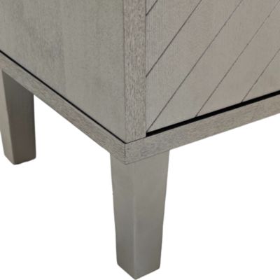 Storage Cabinet with Pine Legs, Champagne