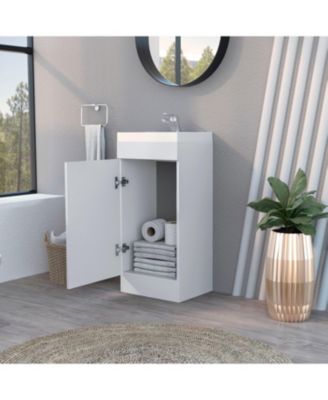 Madrid Bathroom Vanity in melamine with 1 door