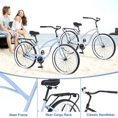 Streamdale 17-inch Single-Speed Cruiser Bike with Classic Comfort Features