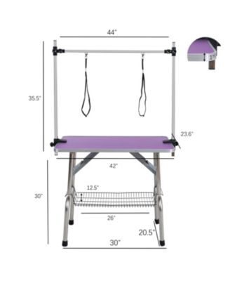 Professional Pet Grooming Table with Storage