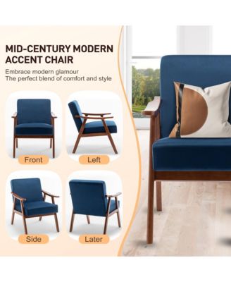 Mid-Century Modern Velvet Accent Armchair Style, Comfort, and Durability