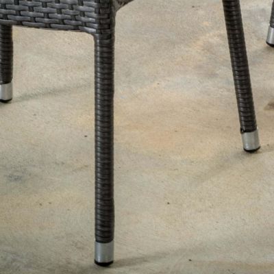 Mirage Grey Pe Wicker Stacking Armchair