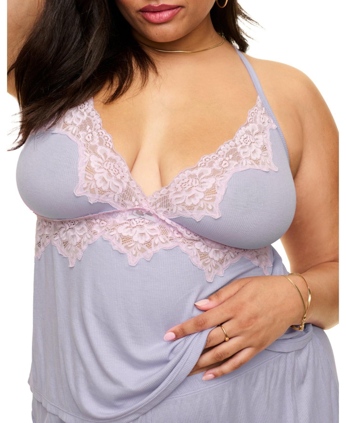 Adore Me Plus Size Lora Pajama Cami & Shorts Set