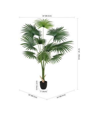 Faux Palm 72"Potted Tree