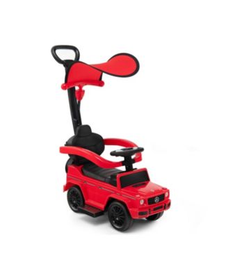 3-In-1 Kids Ride on Mercedes Benz G350 Push Car with Canopy