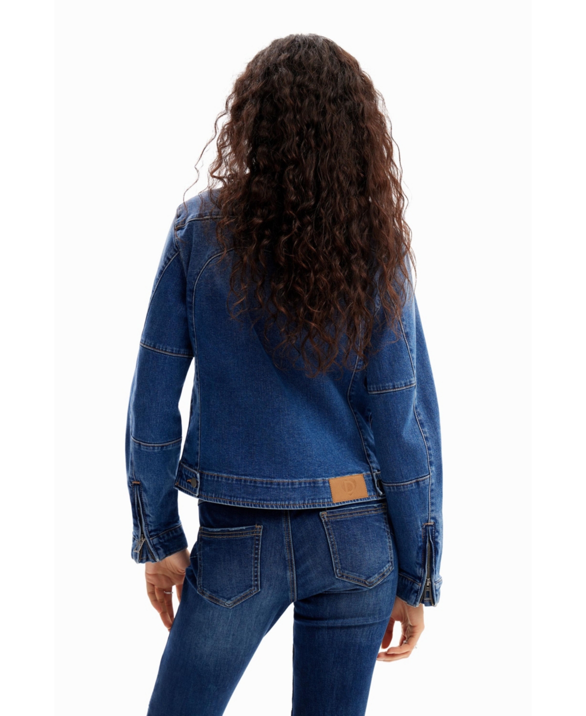 Desigual Women's Denim biker jacket