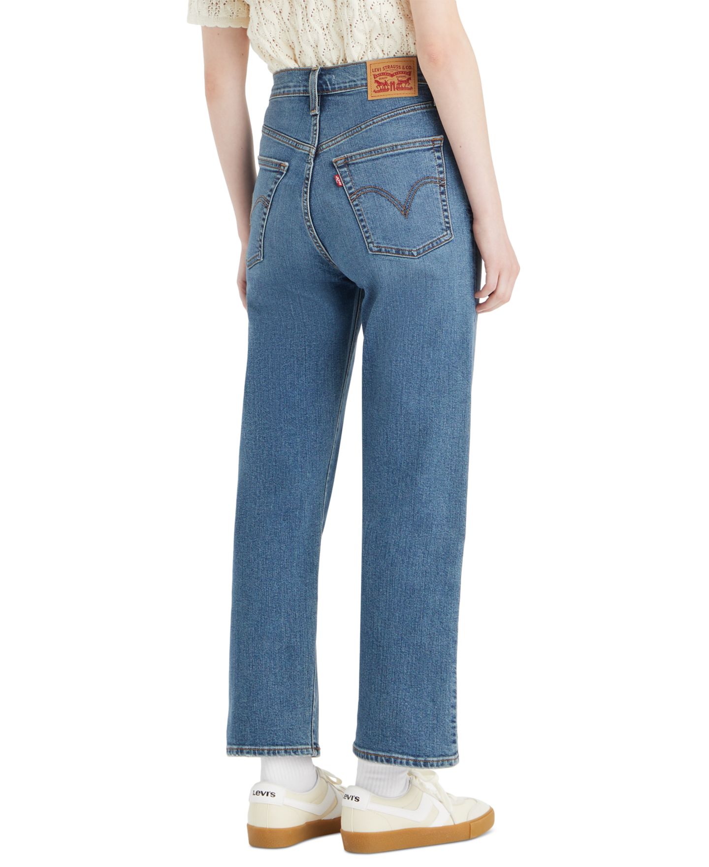 Женские джинсы Levi's Ribcage High-Rise Straight Ankle, цвет: Elevated Taste — фото 3