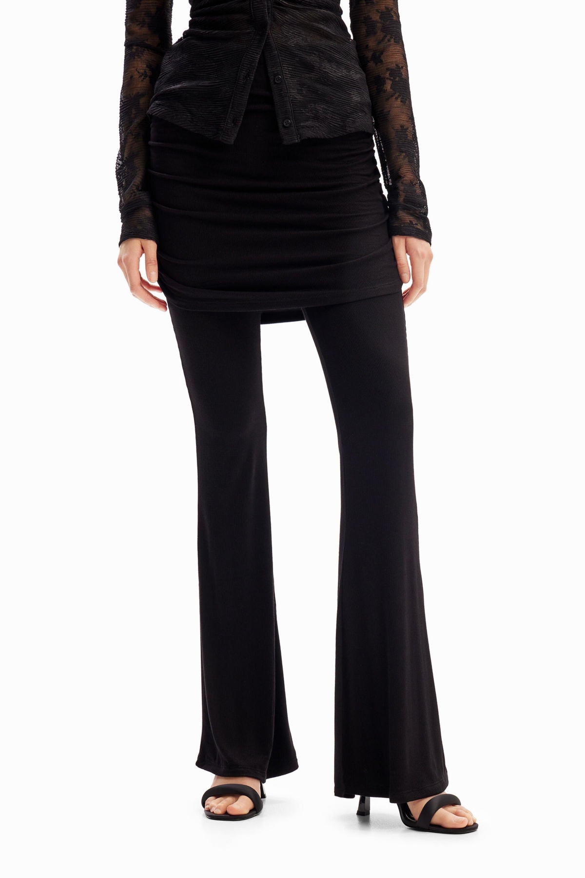 Desigual Women's Flare trousers with skirt