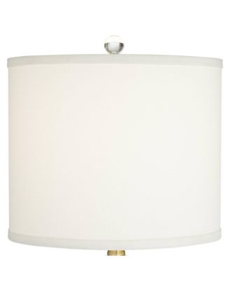 Lana Modern Crystal Table Lamp 38.5" Tall White Shade