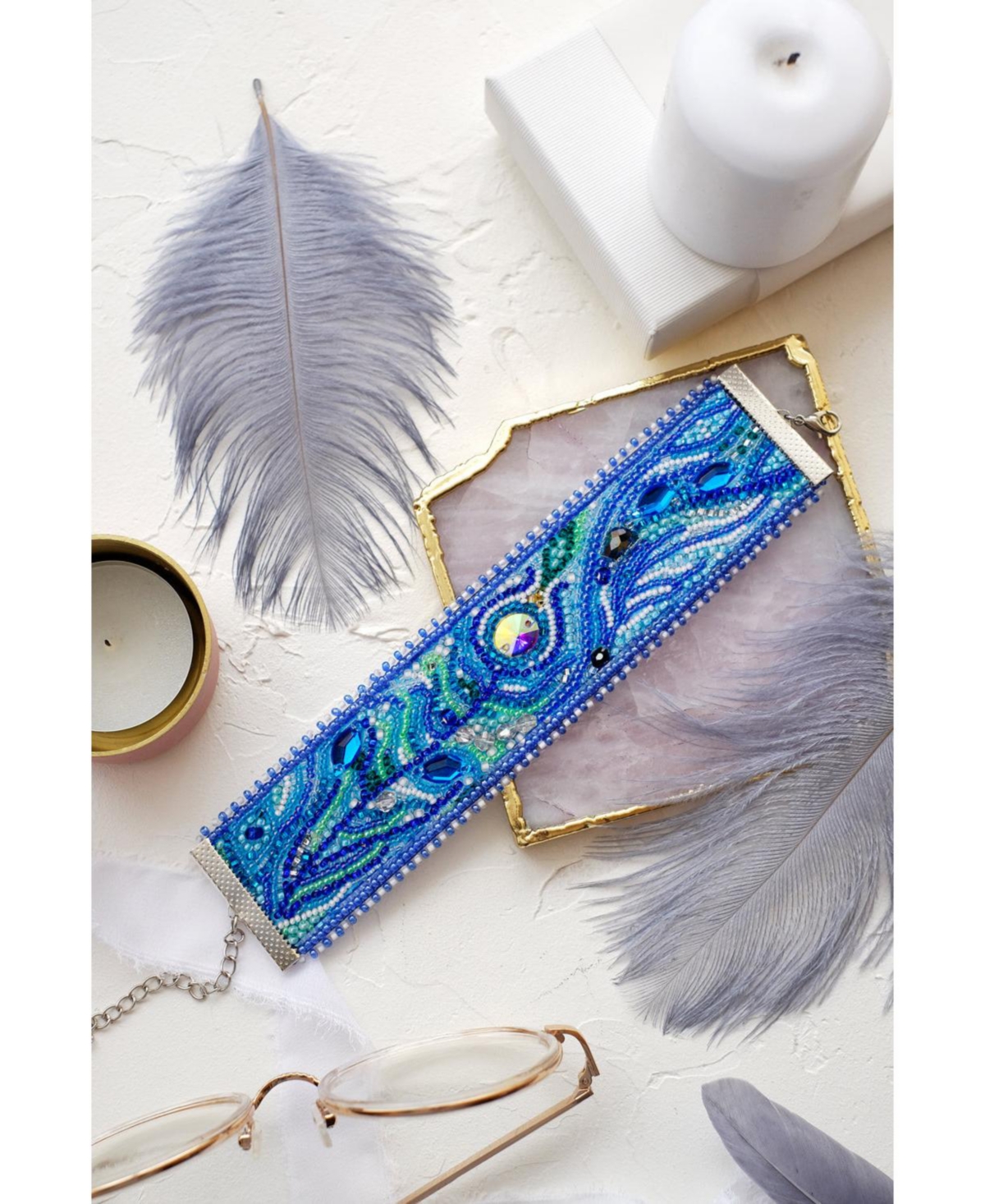 Wizardi Decoration Feather touch Embroidery Kit Adb-001 - Assorted Pre-pack (See Table 9