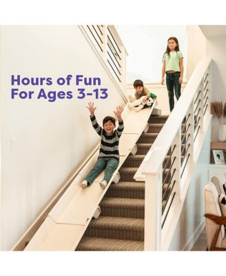 Original Stair Mounted Kids Indoor Slide for 9 to 12 Stairs, (4 Pack)