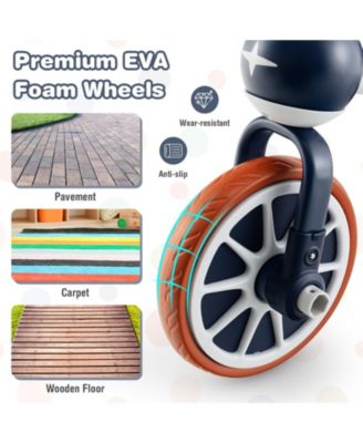 4-in-1 Kids Tricycle with Adjustable Parent Push Handle for 2-4 Years Old