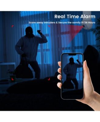 Smart Wi-Fi 2K/4MP PTZ Light Bulb Security Camera