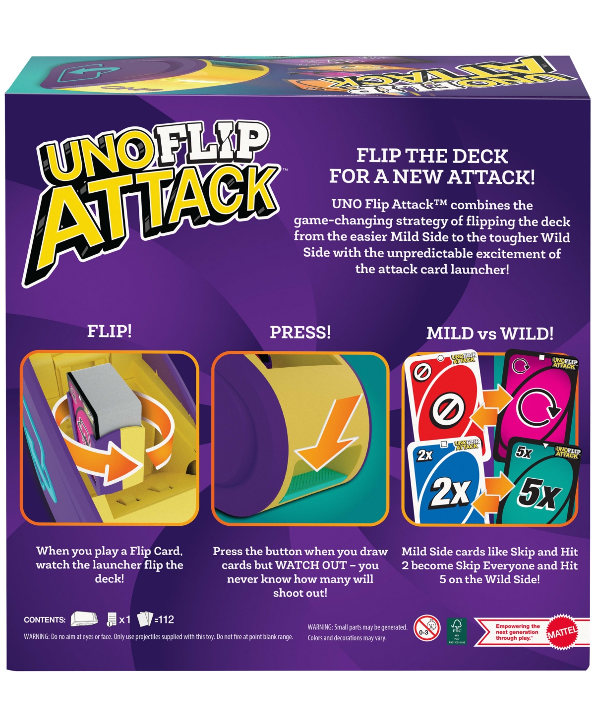 Mattel Uno Flip Attack Card Game In Multi-color