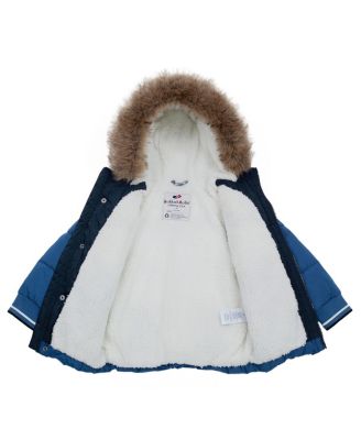 Toddler Boys Fleece Lined Puffer Jacket Coat 2T-5T