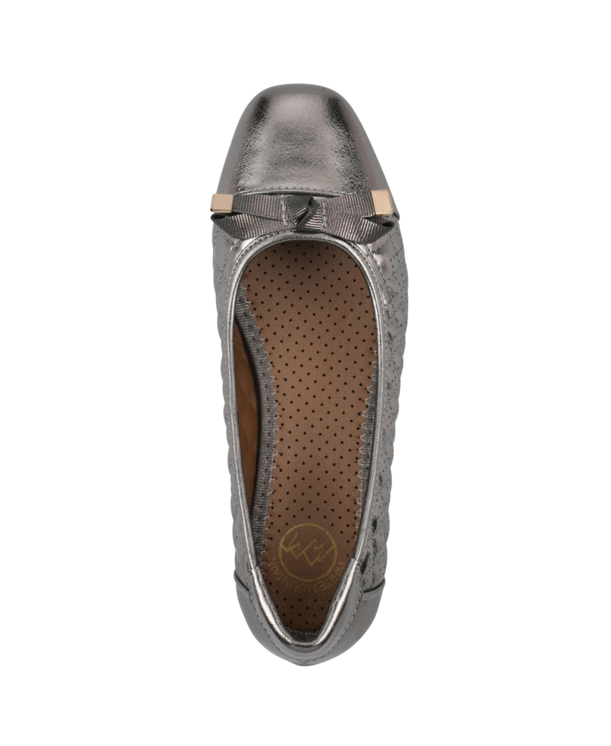 White Mountain Women's Bocah Ballet Flats In Eggshell Smooth